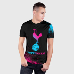 Мужская футболка 3D Slim Tottenham - neon gradient - фото 2