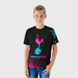 Детская футболка 3D Tottenham - neon gradient - фото 2