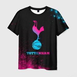 Мужская футболка 3D Tottenham - neon gradient