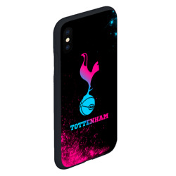 Чехол для iPhone XS Max матовый Tottenham - neon gradient - фото 2