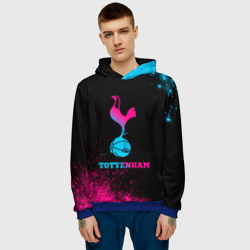 Мужская толстовка 3D Tottenham - neon gradient - фото 2