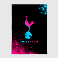 Постер Tottenham - neon gradient