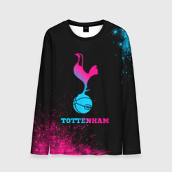 Мужской лонгслив 3D Tottenham - neon gradient