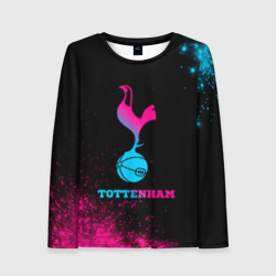 Женский лонгслив 3D Tottenham - neon gradient