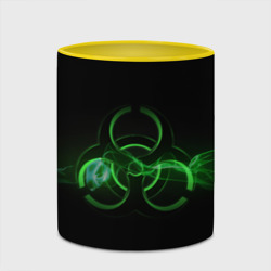 Кружка с полной запечаткой Радиация - зелёный знак - фото 2