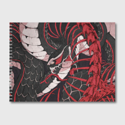 Альбом для рисования Японская змея уроборос