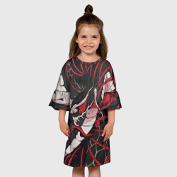Детское платье 3D Японская змея уроборос - фото 2