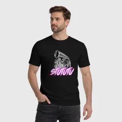 Мужская футболка хлопок JDM турбина stututu - фото 2