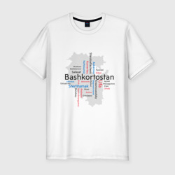 Мужская футболка хлопок Slim Republic of Bashkortostan