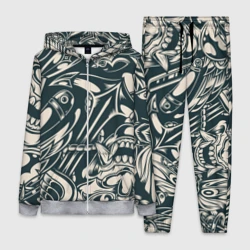 Женский костюм 3D Японская тату текстура