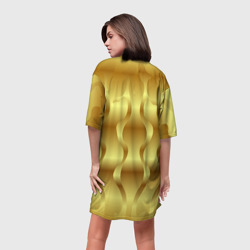 Платье-футболка 3D Золото абстрактная графика - фото 2