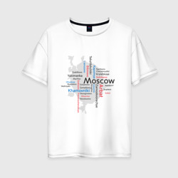 Женская футболка хлопок Oversize Moskau