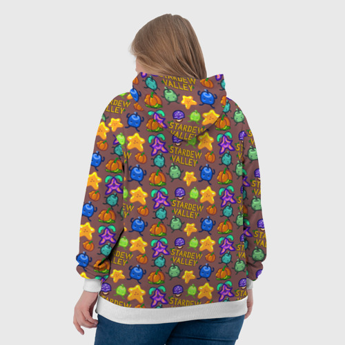 Женская толстовка 3D Stardew Valley pattern brown, цвет 3D печать - фото 7