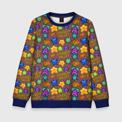 Детский свитшот 3D Stardew Valley pattern brown