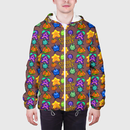 Мужская куртка 3D Stardew Valley pattern brown, цвет 3D печать - фото 4