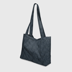 Пляжная сумка 3D Черно-синий текстурированный в елочку, под джинсу - фото 2