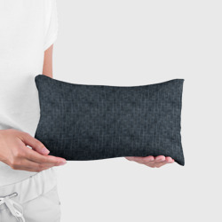 Подушка 3D антистресс Черно-синий текстурированный в елочку, под джинсу - фото 2