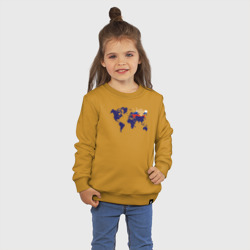 Детский свитшот хлопок Россия на карте мира - фото 2