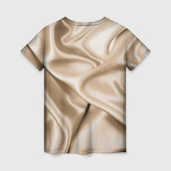 Женская футболка 3D Струящаяся золотистая ткань