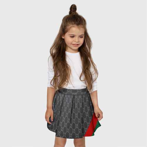 Детская юбка-солнце 3D в стиле gucci, цвет 3D печать - фото 3