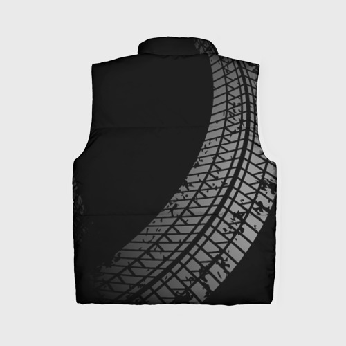 Женский жилет утепленный 3D Land Rover tire tracks, цвет черный - фото 2