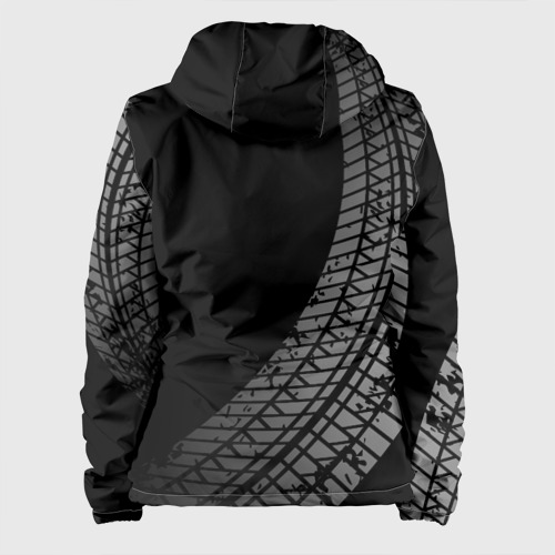 Женская куртка 3D Land Rover tire tracks, цвет черный - фото 2