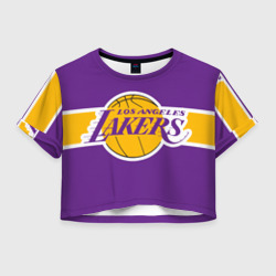 Женская футболка Crop-top 3D LA Lakers NBA