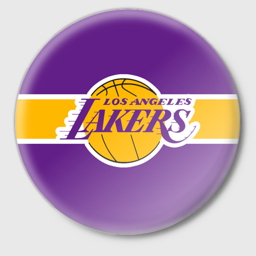 Значок LA Lakers NBA, цвет белый