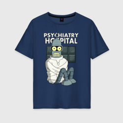 Женская футболка хлопок Oversize Bender - hospital