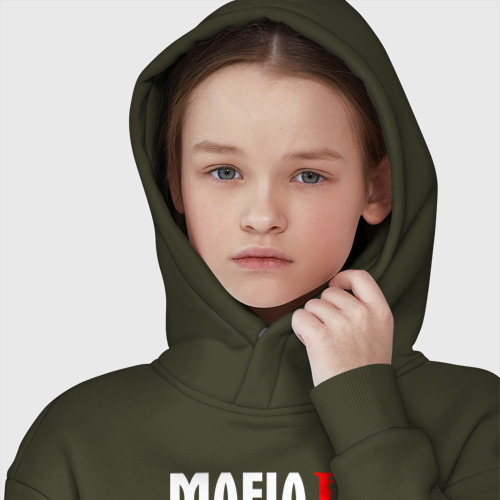 Детское худи Oversize хлопок Mafia 2 - games, цвет хаки - фото 6