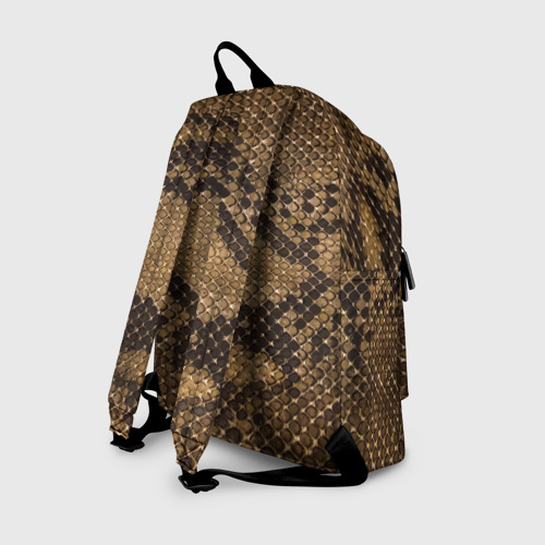 Рюкзак 3D с принтом Кожа питона  - fashion 2028, вид сзади #1