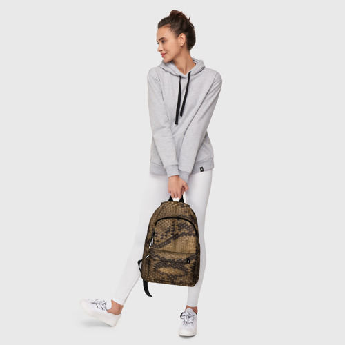 Рюкзак 3D с принтом Кожа питона  - fashion 2028, фото #6