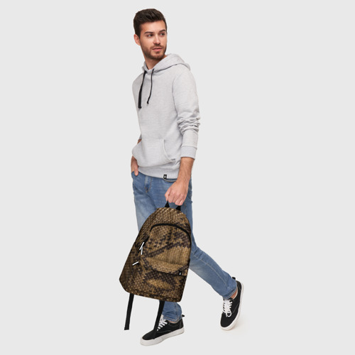 Рюкзак 3D с принтом Кожа питона  - fashion 2028, фото #5