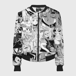 Женский бомбер 3D Да я паук и что с того pattern