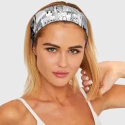 Повязка на голову 3D Да я паук и что с того pattern - фото 2