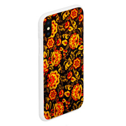 Чехол для iPhone XS Max матовый Хохлома роспись - фото 2