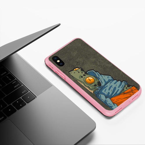 Чехол для iPhone XS Max матовый с принтом Уставшая лягушка, фото #5