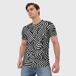 Мужская футболка 3D Гипнотические узоры - фото 2