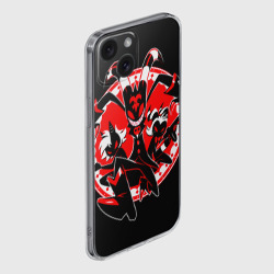 Чехол для iPhone 15 силиконовый с защитой камеры Персонажи Адского босса - фото 2