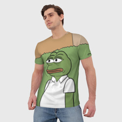 Мужская футболка 3D Pepe Gomer прячется в кусты - фото 2