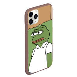 Чехол для iPhone 11 Pro Max матовый Pepe Gomer прячется в кусты - фото 2