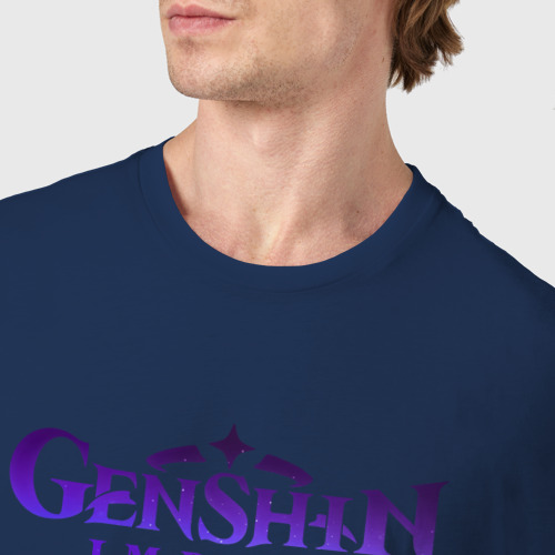 Мужская футболка хлопок с принтом Сайно Геншин Импакт, фото #4