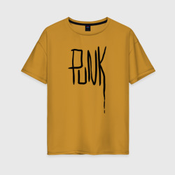 Женская футболка хлопок Oversize Punk