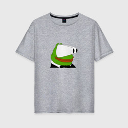 Женская футболка хлопок Oversize Booba Pepe