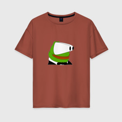 Женская футболка хлопок Oversize Booba Pepe