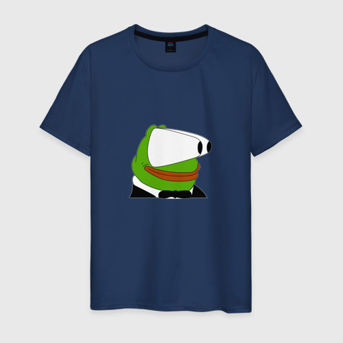 Мужская футболка хлопок Booba Pepe, цвет темно-синий