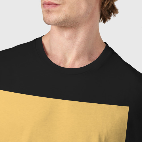 Мужская футболка хлопок Аналитик наливает, цвет черный - фото 6