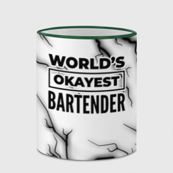Кружка с полной запечаткой World's okayest bartender - white - фото 2