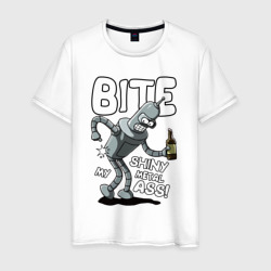 Мужская футболка хлопок Bender - Bite my ass