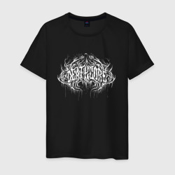 Мужская футболка хлопок Deathcore Dark lettering graffiti